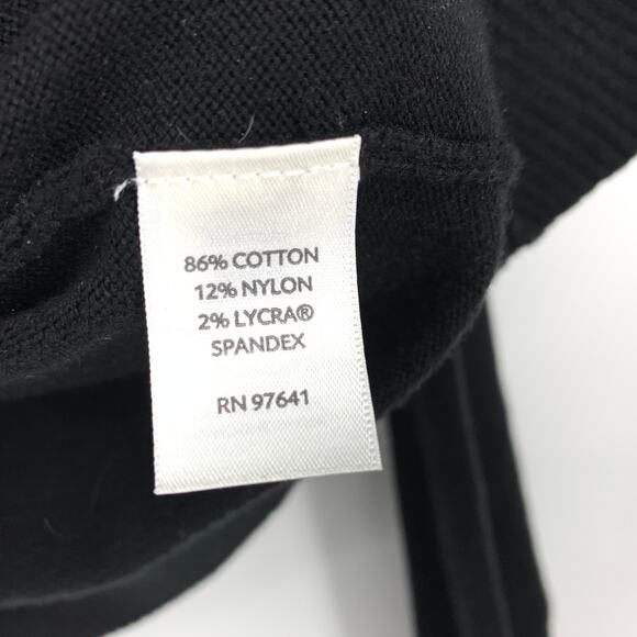 J. Jill Button Front Crew Neck Cardigan Sweater Womens Size PL Black Stretch - Picture 6 of 6